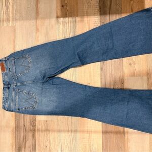 Wrangler Denim Flare Jeans in Classic Blue